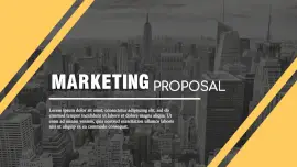 Online Editable Marketing Proposal Presentation Slides