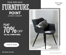 Online Editable Furniture Sale Facebook Post