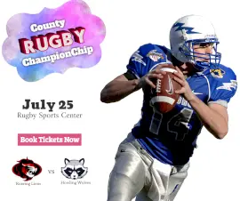 Online Editable Rugby Match Design Facebook Post
