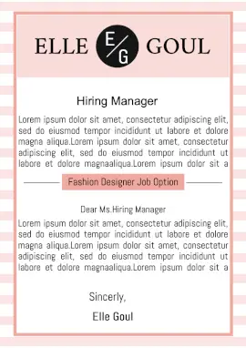 Online Editable Hiring Manager of Business Letter