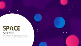Online Editable Space Science Creative Presentation Slides