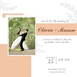 Online Editable Olivia And Manson Social Media Post