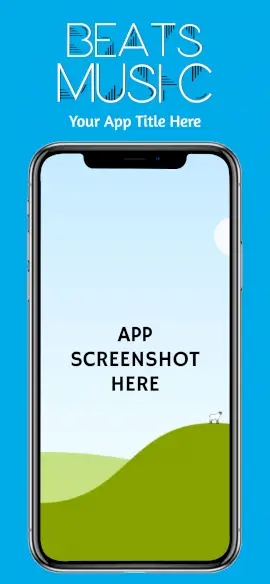 Online Editable Beat Music iPhone Portrait App Screenshot