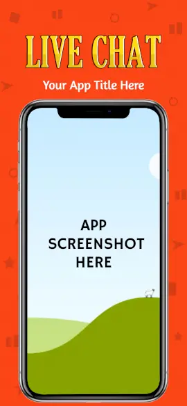 Online Editable Live Chat iPhone X Portrait App Screenshot