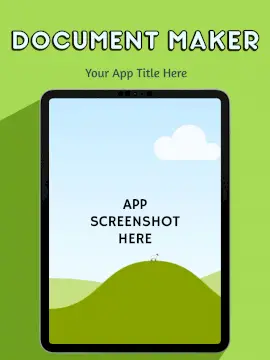 Online Editable Document Maker iPad Pro Portrait App Screenshot