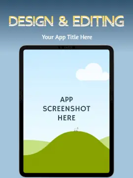 Online Editable Fancy Text iPad Portrait App Screenshot