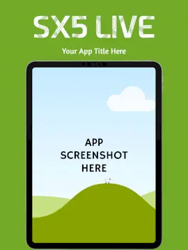 Online Editable SX5 Live iPad Portrait App Screenshot