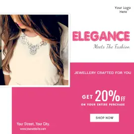 Online Editable Jewelry Sale Instagram Ad