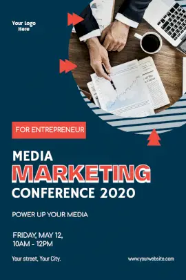 Online Editable Marketing Conference 2020 Pinterest Graphic