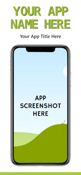 Online Editable Food Restaurant iPhone X Portrait App Screenshot