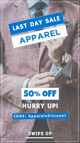 Online Editable Men's Formal Apparel Fashion Story Design