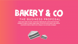 Online Editable Bakery Shop Business Presentation Slides