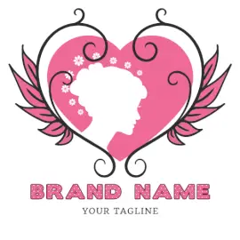 Online Editable Pink Fairy Salon & Beauty Logo