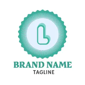 Online Editable Green L Letter Based Logo