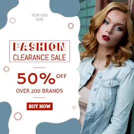 Online Editable Clearance Sale Instagram Ad