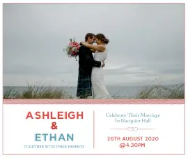 Online Editable Wedding Reception Facebook Post