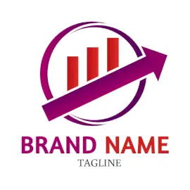 Online Editable Magenta and Red Productivity Marketing Logo