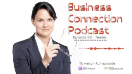 Online Editable Business Connection Teaser Podcast Audiogram