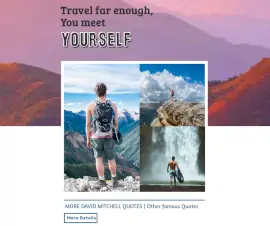 Online Editable Pink Inspirational Travel Blog Facebook Post