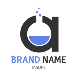 Online Editable Letter A Flask Logo