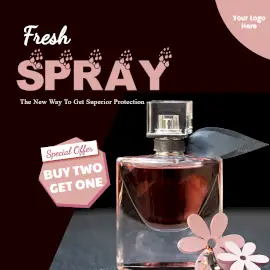 Online Editable Fresh Scents Special Offer Facebook 3D Post