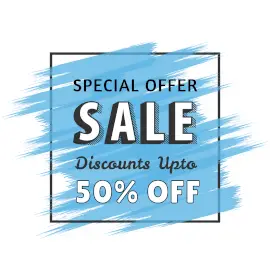 Online Editable Blue Stroke Special Offers Instagram Ad