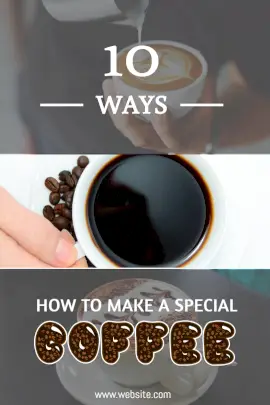 Online Editable Special Coffee Recipe Tumblr Graphic