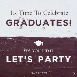 Online Editable Graduation Day Celebration Instagram Ad