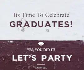 Online Editable Graduation Day Celebration Facebook Post