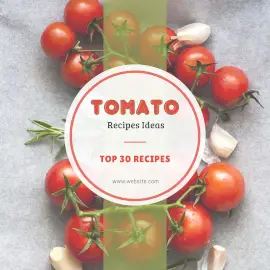 Online Editable White and Red Tomato Recipes Instagram Ad