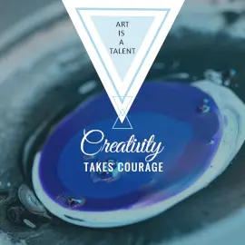 Online Editable Creative Art Instagram Ad