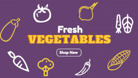 Online Editable Fresh Vegetables Store GIF Post