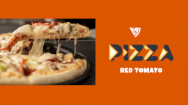 Online Editable Minimalist Cheesy Red Tomato Pizza GIF Post