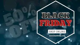 Online Editable Black Friday Shopping Sale GIF Post
