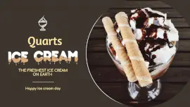 Online Editable Quarts Ice Cream Fancy Text GIF Post