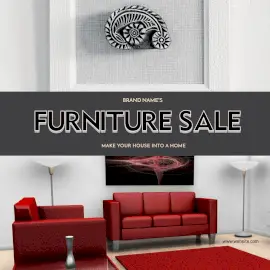 Online Editable Furniture Sale for Home Interior GIF Post