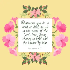 Online Editable Bible Verse - Colossians 3:17 Instagram Post