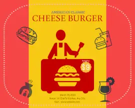 Online Editable Cheese Burger Offer Design Storyboard