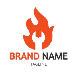Online Editable Firey Mechanic Class Logo Education & School