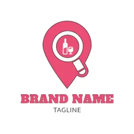 Online Editable Pink Search Bar & Nightclub Logo