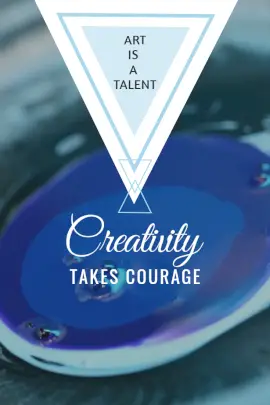 Online Editable Creative Art Social Media Post Pinterest Graphic