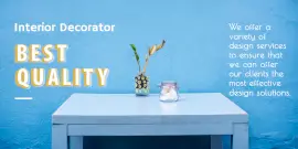 Online Editable Interior Decorator Twitter Post