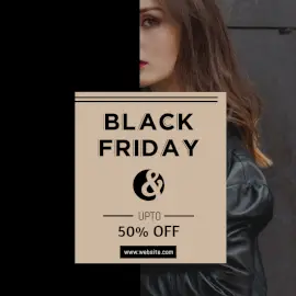 Online Editable Black Friday Sale Social Media Post