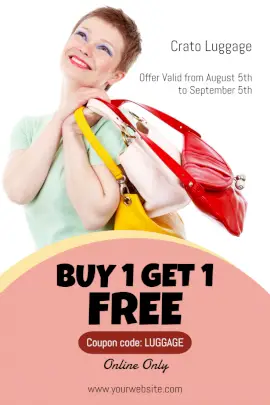 Online Editable Buy One Get One Free Pinterest Graphic