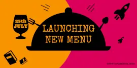 Online Editable New Menu Launch Twitter Post