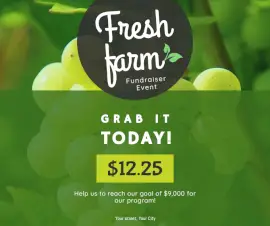 Online Editable Green and Black Fresh Farm Sale offer Facebook Post