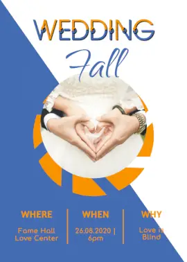 Online Editable Fall Wedding Invitation