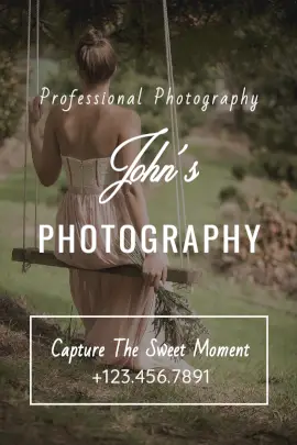 Online Editable Professional Photography Tumblr Graphic