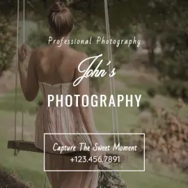 Online Editable Professional Photography Social Media Post