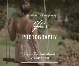Online Editable Professional Photography Facebook Post